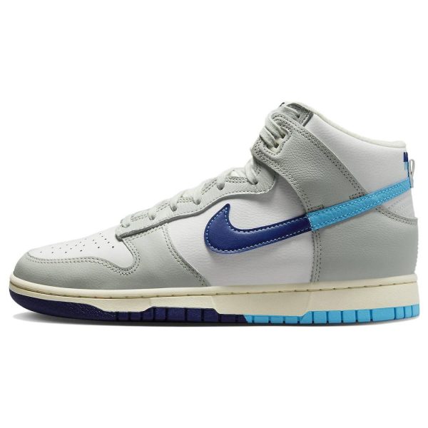 Nike Dunk High SE Split -   Baltic Blue Grey Summit-White Deep-Royal-Blue (DZ2535-100)