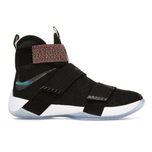 Nike LeBron Soldier 10 EP Iridescent Black Black-Cosmic-Purple-Hyper-Jade (844375-085)