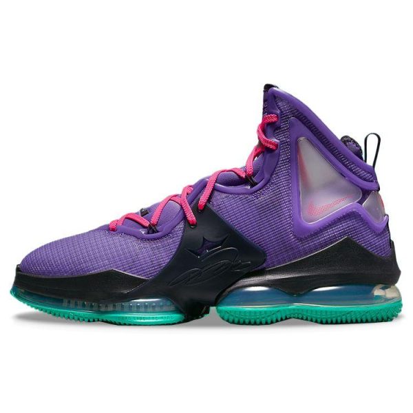 Nike LeBron 19 EP Purple Teal Pink Black (DC9340-500)