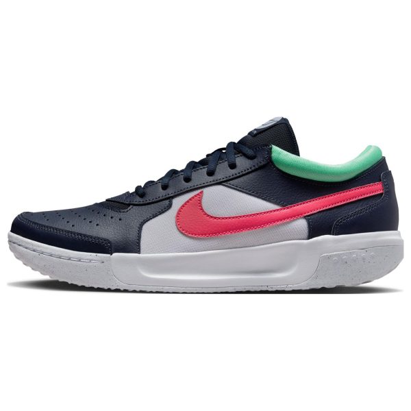 NikeCourt Zoom Lite 3 Obsidian Hyper Pink Blue Green-Glow White (DH0626-402)