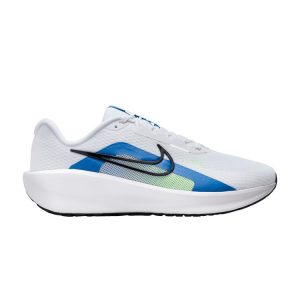 Nike Downshifter 13 Extra Wide White Star Blue Green-Strike Black (FJ1284-103)