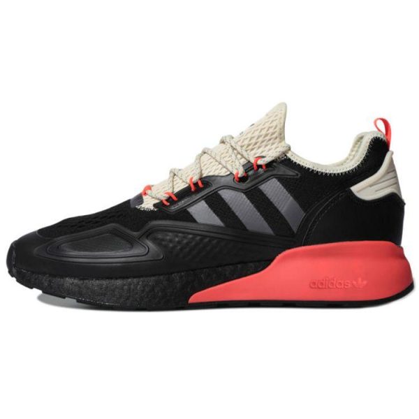 adidas ZX 2K Boost Black Solar Red Core-Black Grey-Five (FV9999)