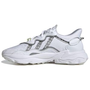 adidas Ozweego Logo Print     Cloud-White Core-Black Silver-Metallic (FV8116)