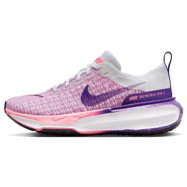 Nike ZoomX Invincible Run Flyknit 3 Coral Chalk Pink White Court-Purple (FQ8766-100)