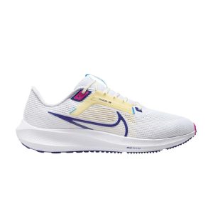 Nike Air Zoom Pegasus 40 White Deep Royal Blue Photon-Dust Fierce-Pink (DV3853-105)