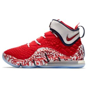 Nike LeBron 17 EP LeBron 4 Red Graffiti University-Red White (CT6052-600)