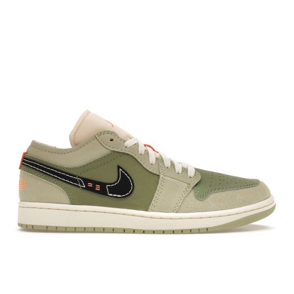 Air Jordan 1 Low SE Craft Light Olive   Green Sky-J-Light-Olive Black (FD6819-300)