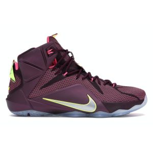 Nike LeBron 12 Double Helix Purple Merlot Volt (684593-607)