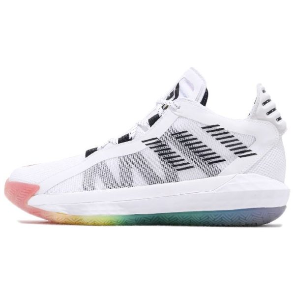 adidas Dame 6 GCA Pride Pack White Cloud-White Core-Black (FX4796)