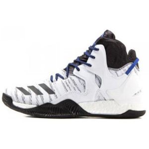 Adidas D Rose 7 Primeknit White Blue   Footwear-White Core-Black (B72720)