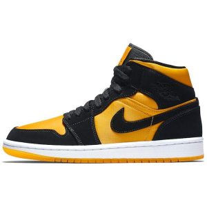 Air Jordan 1 Mid Black Gold Black-University-Gold-White (CD6759-007)