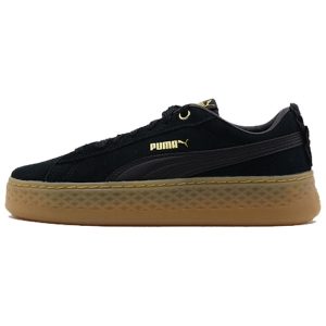 Puma Smash Platform Frill Black Gum   Team-Gold (366928-01)