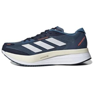 Adidas Adizero Boston 11 Wonder Steel   Blue Cloud-White Solar-Orange (GX6653)