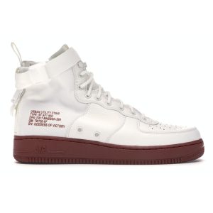 Nike SF Air Force 1 Mid Red Ivory White Ivory-Mars-Stone (917753-100)