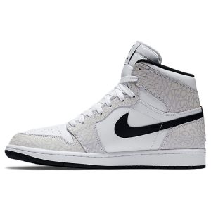 Air Jordan 1 Retro High White Elephant Cement-Grey Black (839115-106)