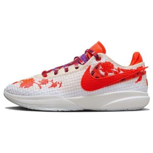 Nike Mimi Plange x LeBron 20 Premium Ceremony Orange Guava-Ice Bright-Crimson (FJ0725-801)