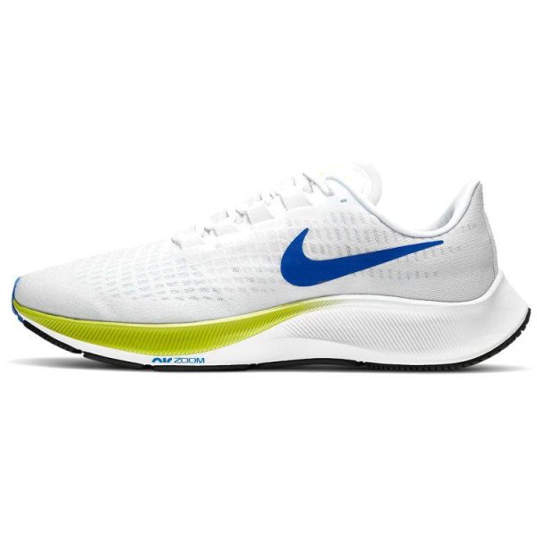 Nike Air Zoom Pegasus 37 White Cyber Black Racer-Blue (BQ9646-102)