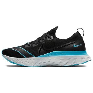 Nike React Infinity Run Flyknit Fast City Black Blue-Fury Pure-Platinum (CT1499-001)