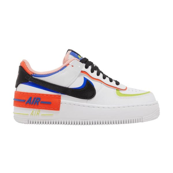 Nike Air Force 1 Shadow White Multi Black Racer-Blue Atomic-Green (DV2186-100)