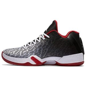 Air Jordan 29 Low Bulls Black Team-Red Cement-Grey (828051-101)