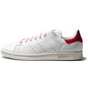 Adidas Stan Smith     White Footwear-White Scarlet (EE9691)