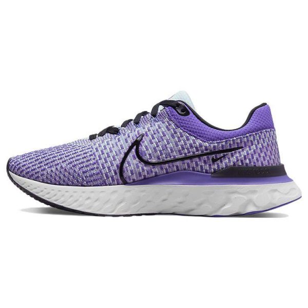 Nike React Infinity Run Flyknit 3 Pure Platinum Psychic Purple Iris-Whisper Black (DV0697-043)