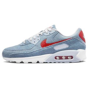 Nike Air Max 90 Denim Blue Multi-Color Habanero-Red (DV2120-900)