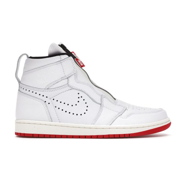 Air Jordan 1 Retro High Zip White University Red   University-Red-Sail (AR4833-100)