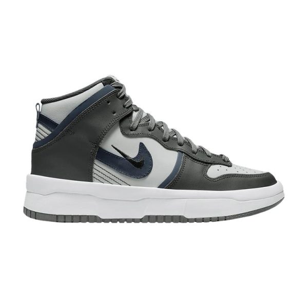 Nike Dunk High Up Iron Grey Black Grey-Fog Midnight-Navy (DH3718-002)