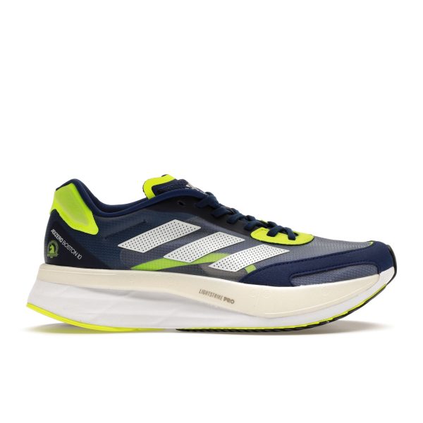 Adidas Adizero Boston 10 Victory Blue Solar Yellow   Cloud-White (GY0929)