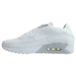 Nike Air Max 90 Ultra 20 Flyknit Triple White White-Pure-Platinum (875943-101)