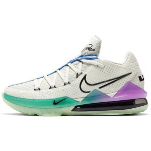 Nike LeBron 17 Low EP Glow In The Dark White Spruce-Aura Black (CD5006-005)