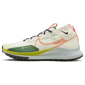 Nike React Pegasus Trail 4 GORE-TEX Coconut Milk Cactus Green Cream Light-Silver Safety-Orange (FN3430-180)