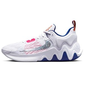 Nike Giannis Immortality 2 White Deep Royal Deep-Royal-Blue Hyper-Pink Metallic-Silver (DM0825-102)