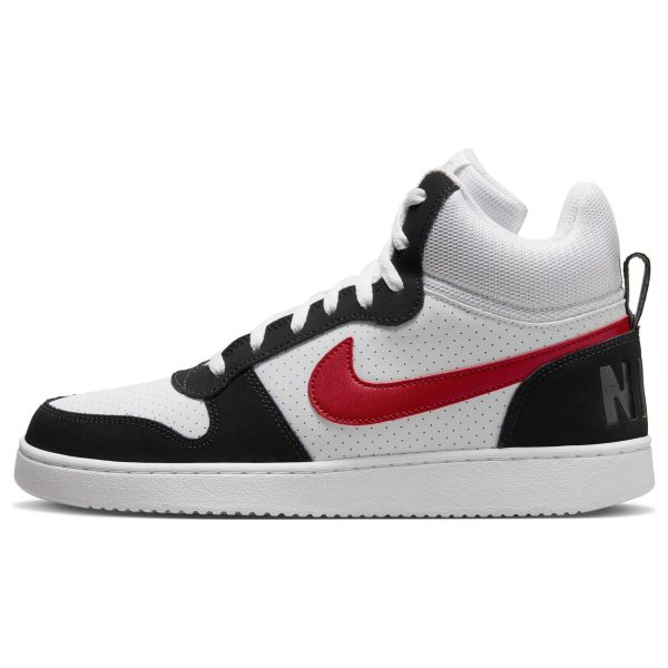 Nike Court Borough Mid White Red Black Gym-Red (838938-104)