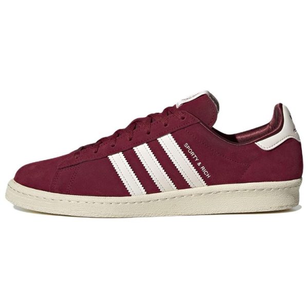 adidas Sporty  Rich x Campus 80s Collegiate Burgundy Red Chalk-White (HQ6074)