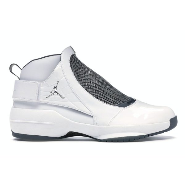 Air Jordan 19 OG Flint 2004   White Chrome Flint-Grey (307546-102)