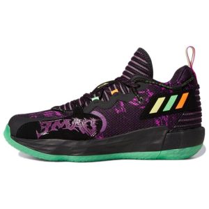 adidas Dame 7 EXTPLY Halloween Black Core-Black Screaming-Green (H67750)