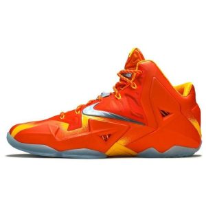 Nike LeBron 11 Preheat Forging Iron Orange Urban-Orange Light-Armory-Blue-Laser-Orange (626376-800)