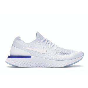 Nike Epic React Flyknit White Racer Blue -Racer-Blue (AQ0070-100)