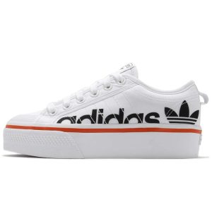 Adidas Nizza Platform White Black   Foot-White Core-Black (S42603)