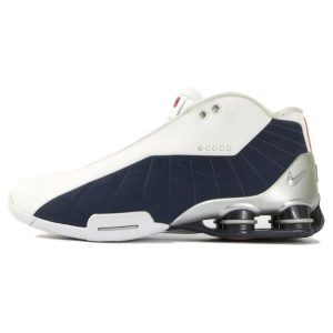 Nike Shox BB4 House of Hoops - Vince Carter 2012 White Obsidian Sport-Red (376918-100)