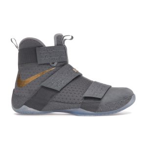 Nike LeBron Soldier 10 Battle Grey Cool-Grey Gold Wolf-Grey (899620-010)