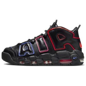 Nike Air More Uptempo Electric Black Bright-Crimson Racer-Blue (FD0729-001)