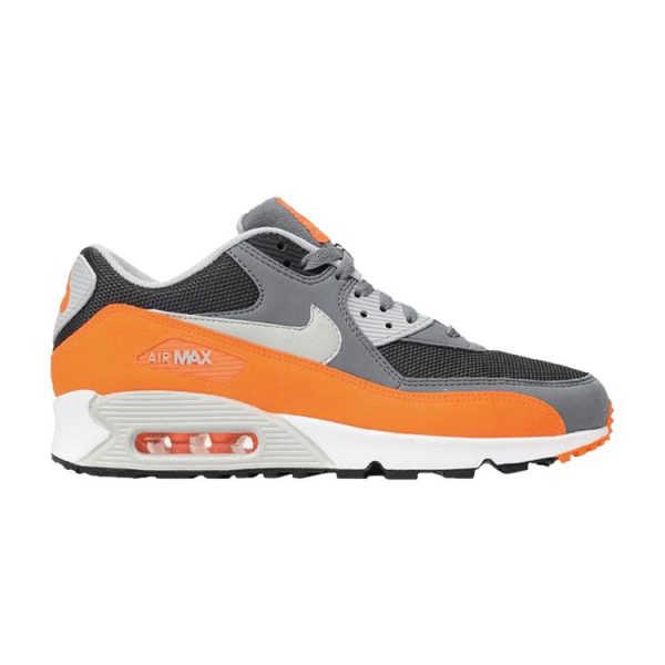 Nike Air Max 90 Essential Grey Cool-Grey Pure-Platinum-Total-Orange-Anthracite (537384-038)