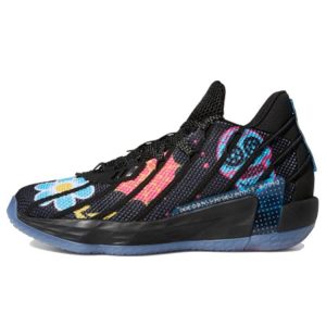 adidas Dame 7 Day Of The Dead Black Core-Black Semi-Solar-Pink (FZ3189)