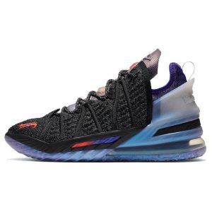 Nike Kylian Mbapp x LeBron 18 NRG The Chosen 2 Black Fierce-Purple Metallic-Silver (DB8148-001)