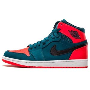 Air Jordan 1 Retro High Russell Westbrook Green Teal Black-Infrared23-White (332550-312)