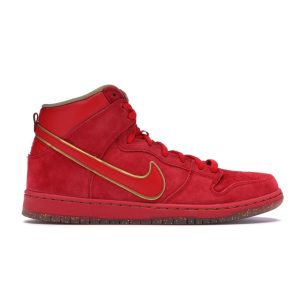 Nike Dunk Hi Premium SB CNY Red University-Red University-Red-Metallic-Gold (313171-667)