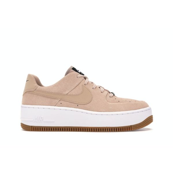 Nike Air Force 1 Sage Low Bio    Tan Black White (AR5339-203)